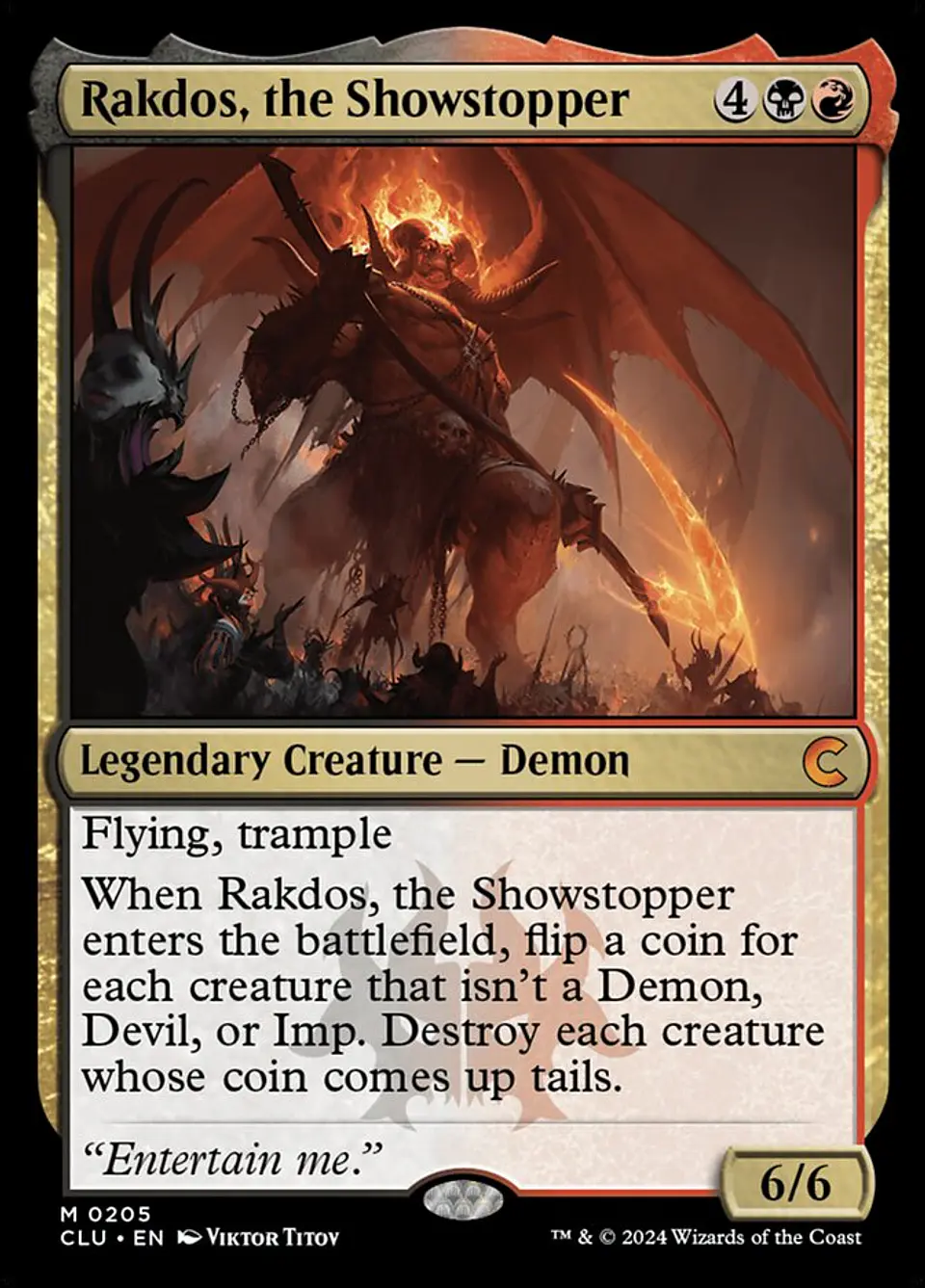 Rakdos, the Showstopper | Inglés | NM | CLU 1