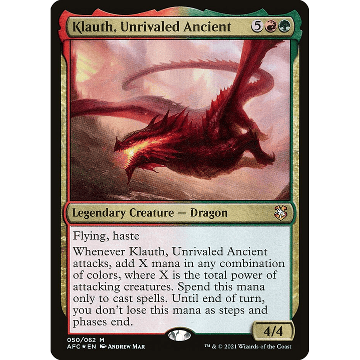 Klauth, Unrivaled Ancient (foil) | Inglés | NM | AFC 1