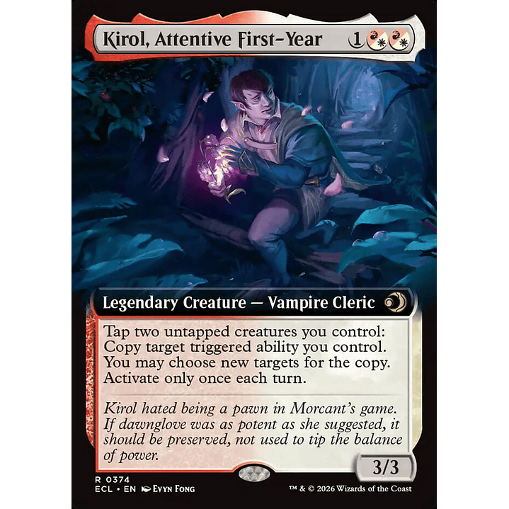 Kirol, Attentive First-Year (Extended Art) | Inglés | NM | ECL 1