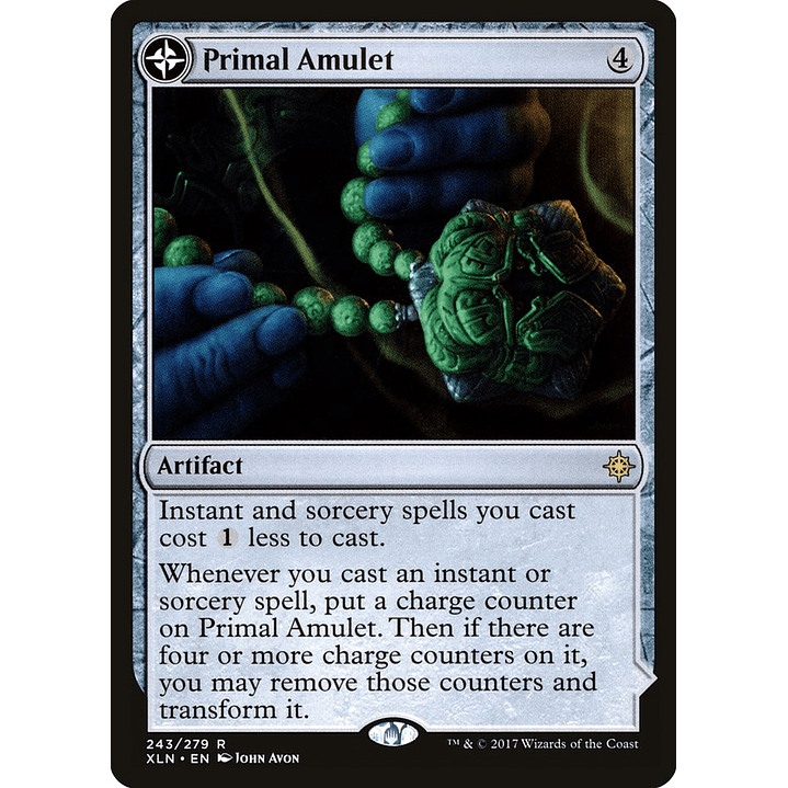 Primal Amulet // Primal Wellspring | Español | NM | XLN 1