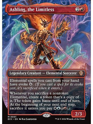 Ashling, the Limitless (Borderless foil) | Español | NM | ECC
