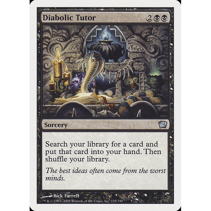 Diabolic Tutor | Inglés | EX | 9ED 1