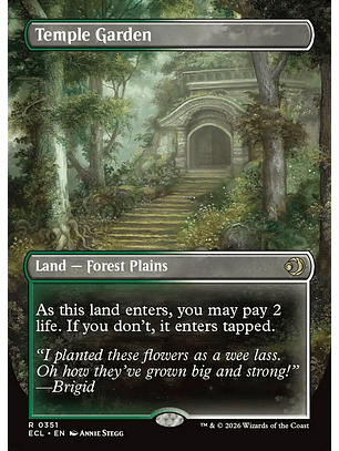 Temple Garden (Borderless foil) | Inglés | NM | ECL