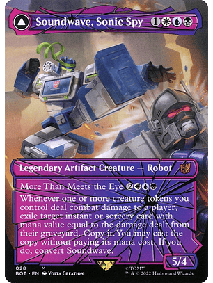 Soundwave, Sonic Spy // Soundwave, Superior Captain (Borderless) | Inglés | NM | BOT