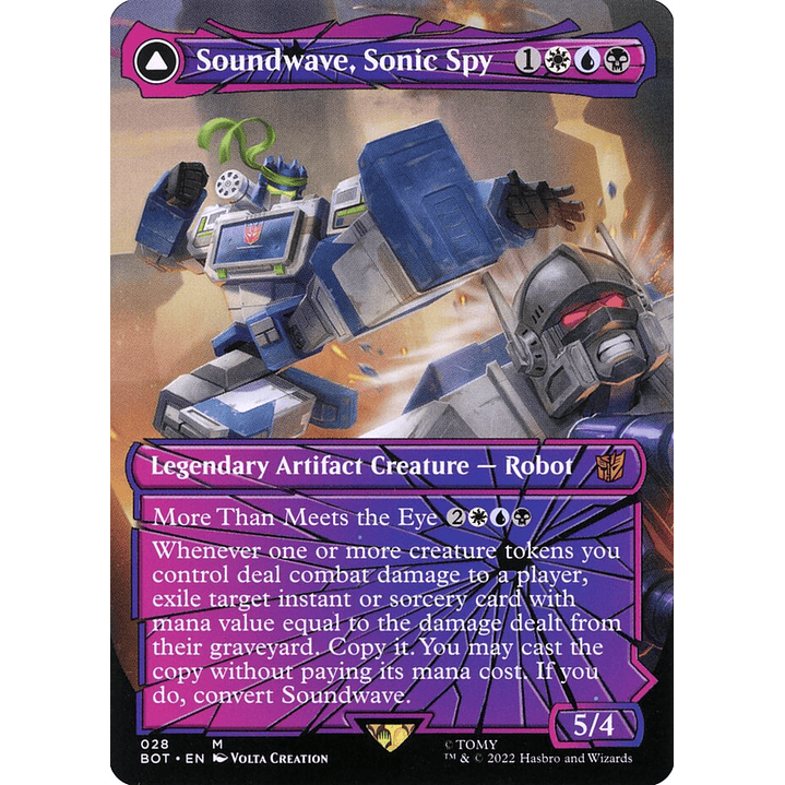 Soundwave, Sonic Spy // Soundwave, Superior Captain (Borderless) | Inglés | NM | BOT 1
