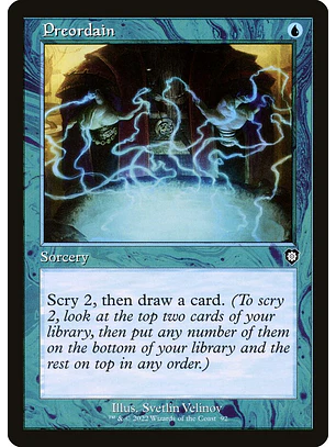 Preordain (Retro Frame) | Inglés | NM | BRC