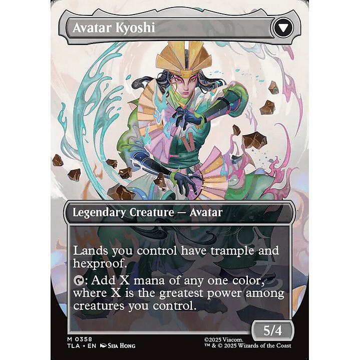The Legend of Kyoshi // Avatar Kyoshi (Borderless foil) | Inglés | NM | TLA 2