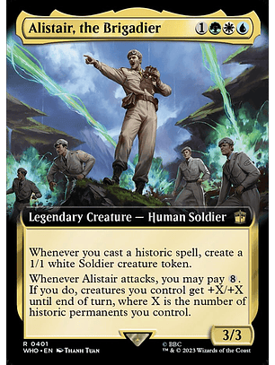 Alistair, the Brigadier (Extended Art foil) | Inglés | NM | WHO