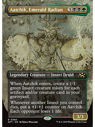 Aatchik, Emerald Radian (Borderless) | Inglés | NM | DFT