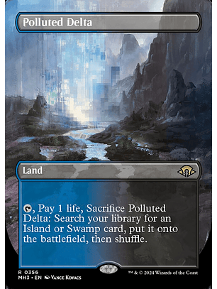 Polluted Delta (Borderless foil) | Español | NM | MH3