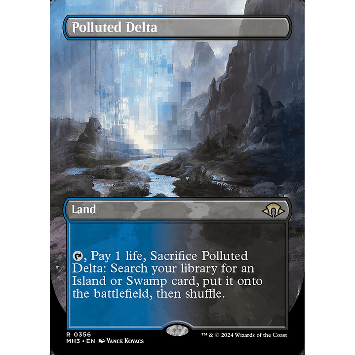 Polluted Delta (Borderless foil) | Español | NM | MH3 1