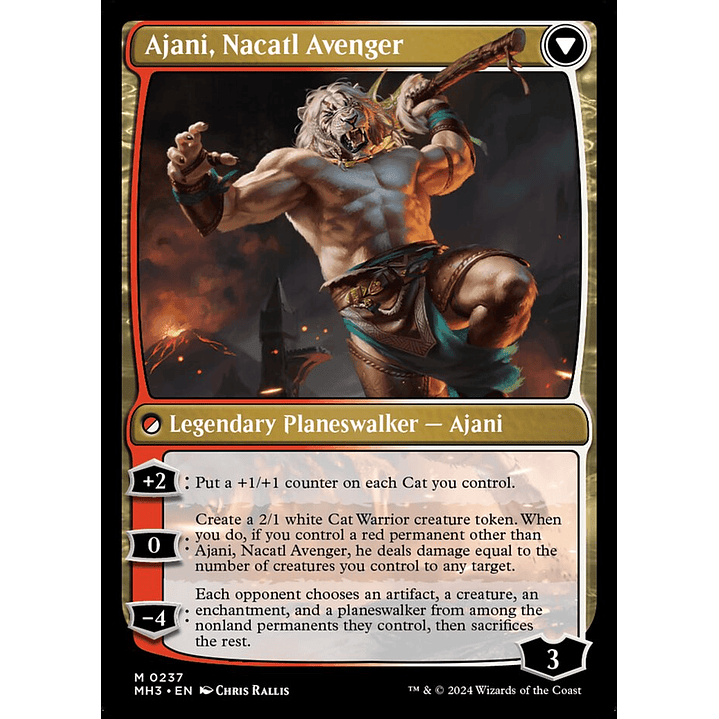 Ajani, Nacatl Pariah // Ajani, Nacatl Avenger | Español | NM | MH3 2