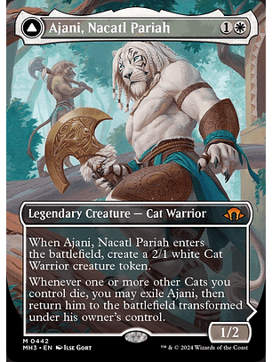 Ajani, Nacatl Pariah // Ajani, Nacatl Avenger (Borderless) | Español | NM | MH3