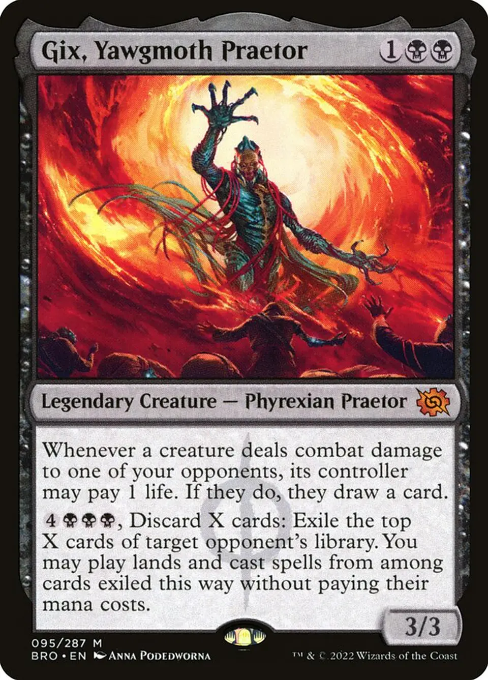 Gix, Yawgmoth Praetor | Español | NM | BRO 1