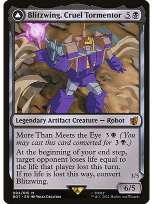 Blitzwing, Cruel Tormentor // Blitzwing, Adaptive Assailant (foil) | Inglés | NM | BOT