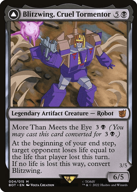 Blitzwing, Cruel Tormentor // Blitzwing, Adaptive Assailant (foil) | Inglés | NM | BOT