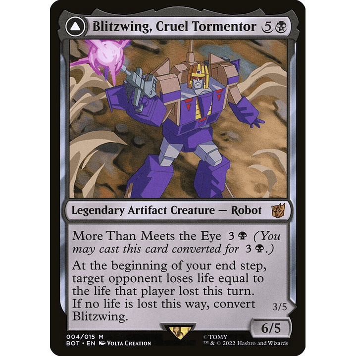 Blitzwing, Cruel Tormentor // Blitzwing, Adaptive Assailant (foil) | Inglés | NM | BOT 1