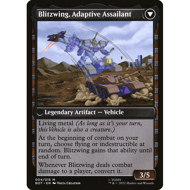 Blitzwing, Cruel Tormentor // Blitzwing, Adaptive Assailant (foil) | Inglés | NM | BOT 2