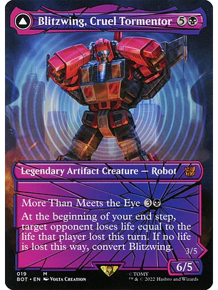 Blitzwing, Cruel Tormentor // Blitzwing, Adaptive Assailant (Borderless) | Inglés | NM | BOT