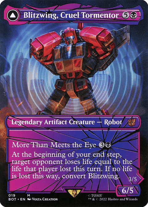 Blitzwing, Cruel Tormentor // Blitzwing, Adaptive Assailant (Borderless) | Inglés | NM | BOT