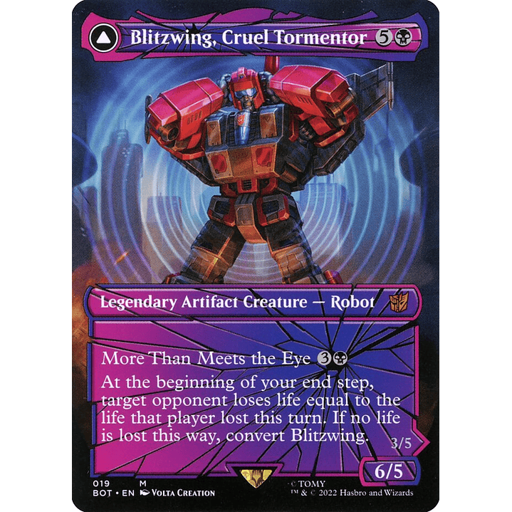 Blitzwing, Cruel Tormentor // Blitzwing, Adaptive Assailant (Borderless) | Inglés | NM | BOT 1