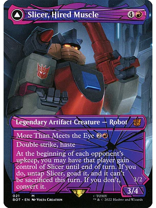 Slicer, Hired Muscle // Slicer, High-Speed Antagonist (Borderless) | Inglés | NM | BOT