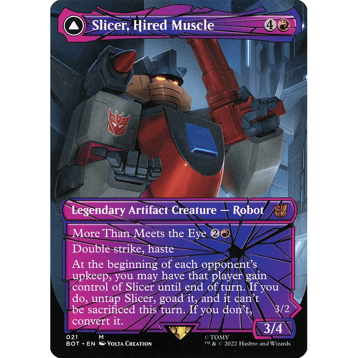Slicer, Hired Muscle // Slicer, High-Speed Antagonist (Borderless) | Inglés | NM | BOT 1