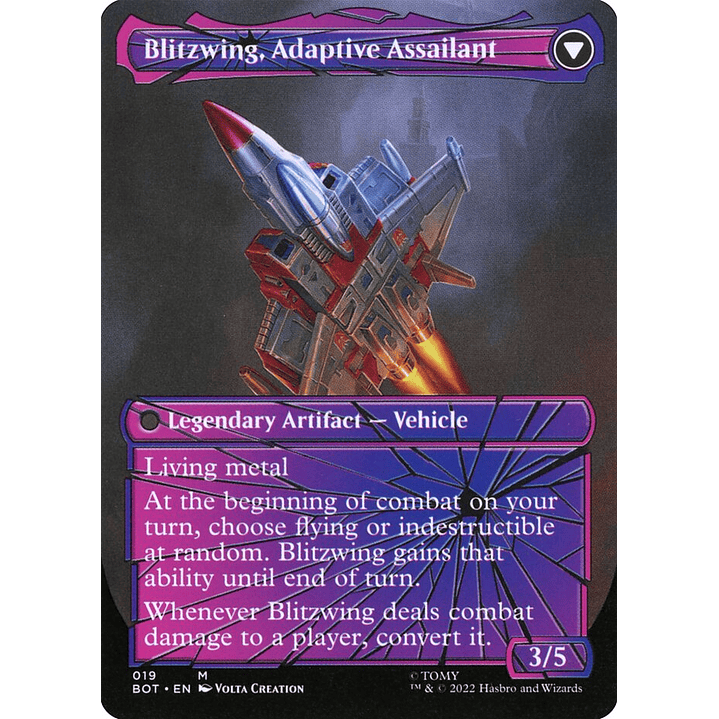 Blitzwing, Cruel Tormentor // Blitzwing, Adaptive Assailant (Borderless) | Inglés | NM | BOT 2