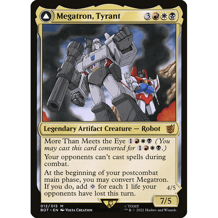Megatron, Tyrant // Megatron, Destructive Force | Inglés | NM | BOT 1