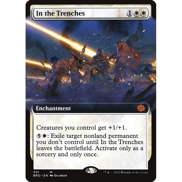 In the Trenches (Extended Art foil) | Inglés | NM | BRO 1