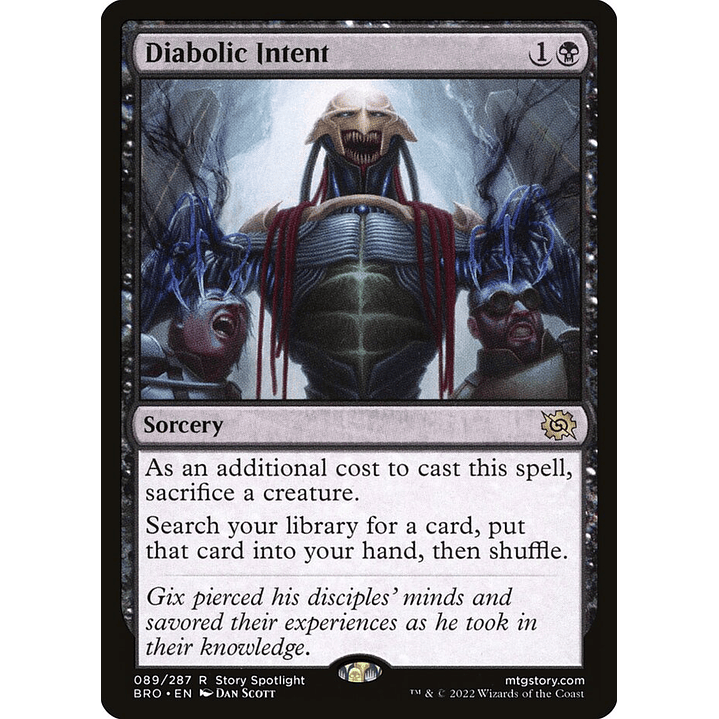 Diabolic Intent (foil) | Inglés | NM | BRO 1