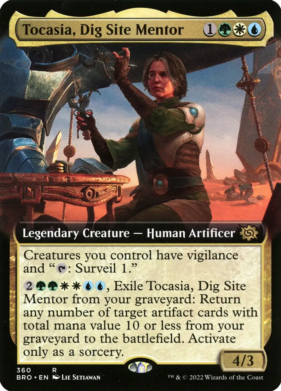 Tocasia, Dig Site Mentor (Extended Art foil) | Inglés | NM | BRO 1