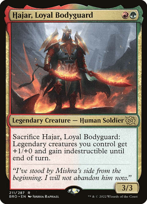 Hajar, Loyal Bodyguard (foil) | Inglés | NM | BRO