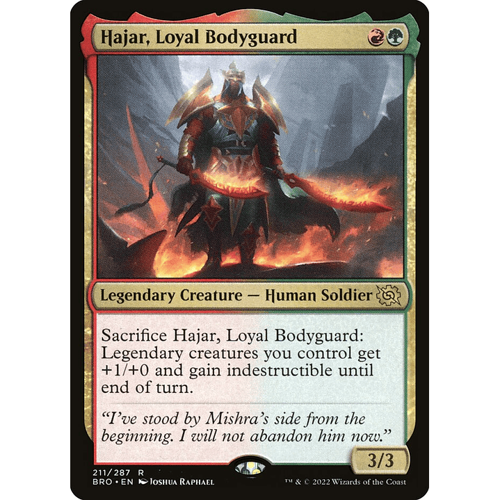 Hajar, Loyal Bodyguard (foil) | Inglés | NM | BRO 1