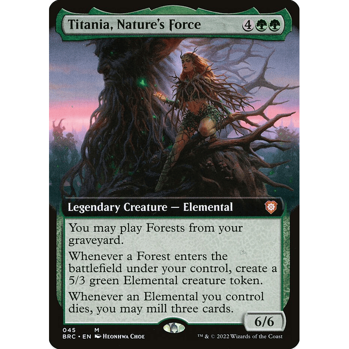 Titania, Nature's Force (Extended Art) | Inglés | NM | BRC 1