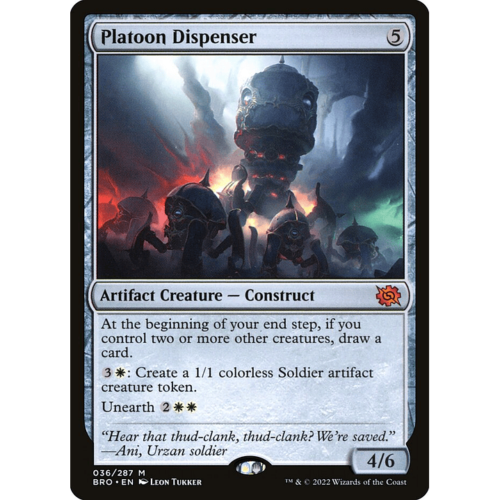 Platoon Dispenser (foil) | Inglés | NM | BRO 1