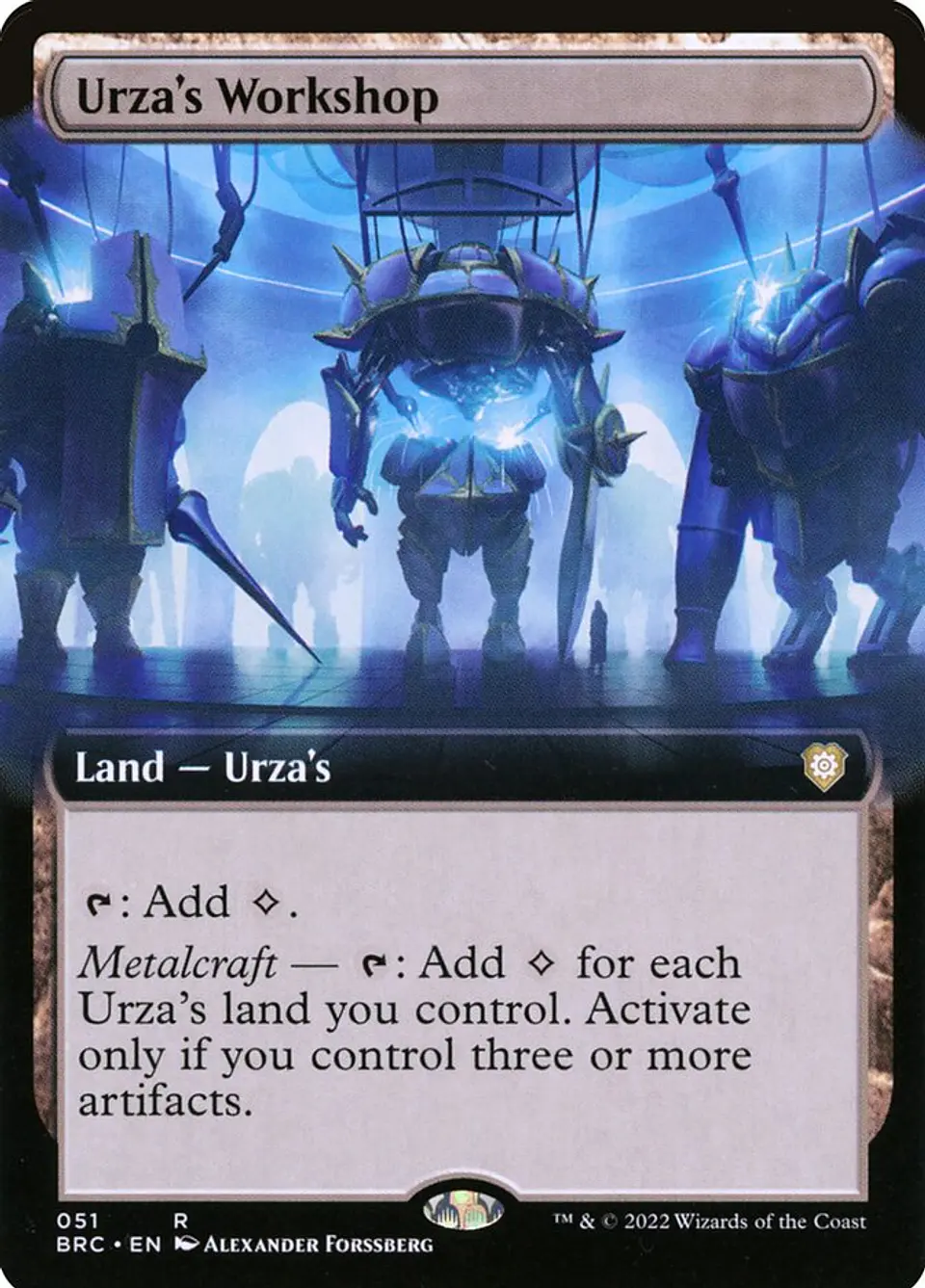 Urza's Workshop (Extended Art foil) | Inglés | NM | BRC 1