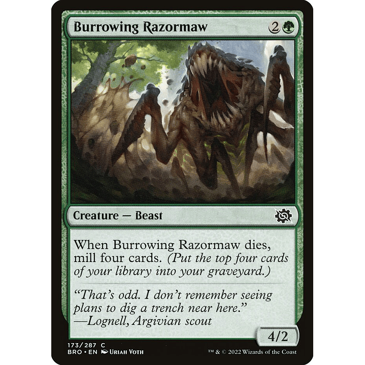 Burrowing Razormaw (foil) | Inglés | NM | BRO 1