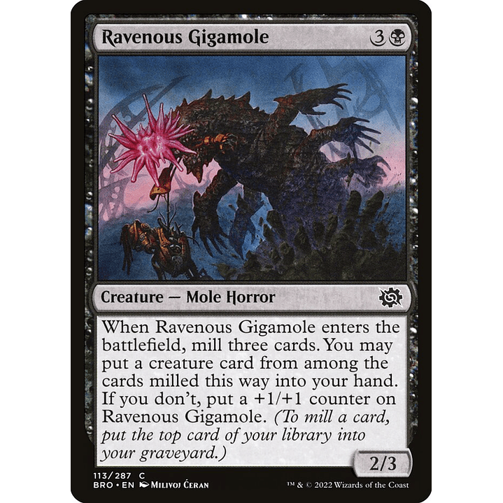 Ravenous Gigamole (foil) | Inglés | NM | BRO 1
