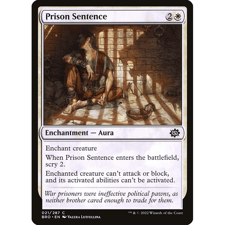 Prison Sentence (foil) | Inglés | NM | BRO 1
