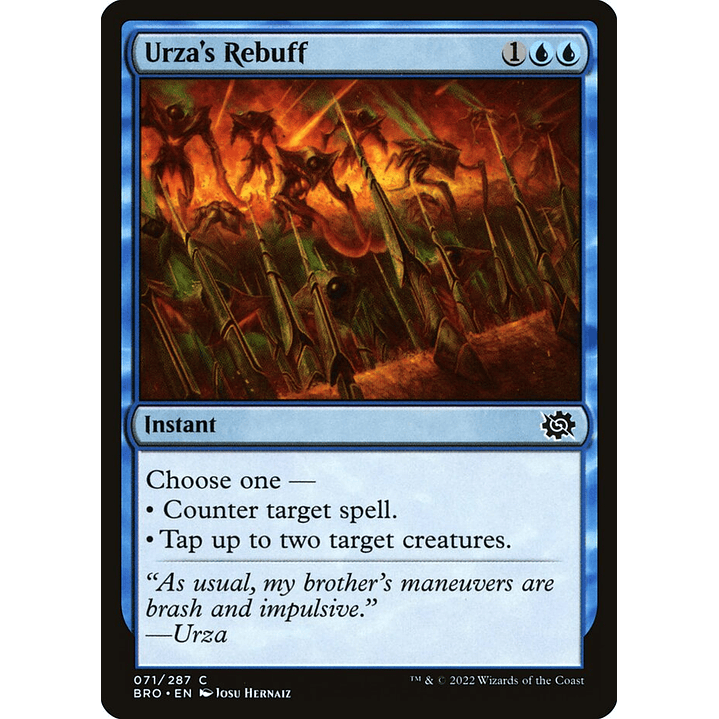 Urza's Rebuff (foil) | Inglés | NM | BRO 1