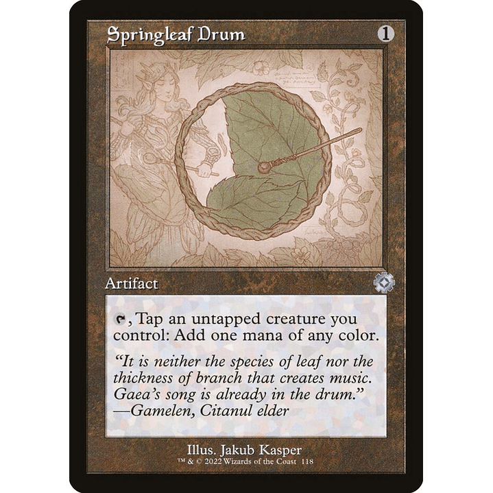 Springleaf Drum (Retro Frame foil) | Inglés | NM | BRR 1
