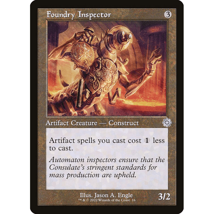 Foundry Inspector (Retro Frame foil) | Inglés | NM | BRR 1