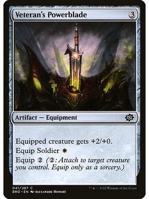 Veteran's Powerblade (foil) | Inglés | NM | BRO
