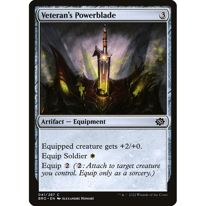 Veteran's Powerblade (foil) | Inglés | NM | BRO 1