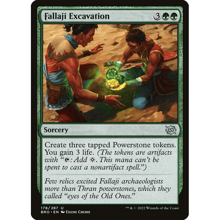 Fallaji Excavation (foil) | Inglés | NM | BRO 1