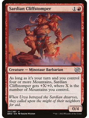 Sardian Cliffstomper (foil) | Inglés | NM | BRO
