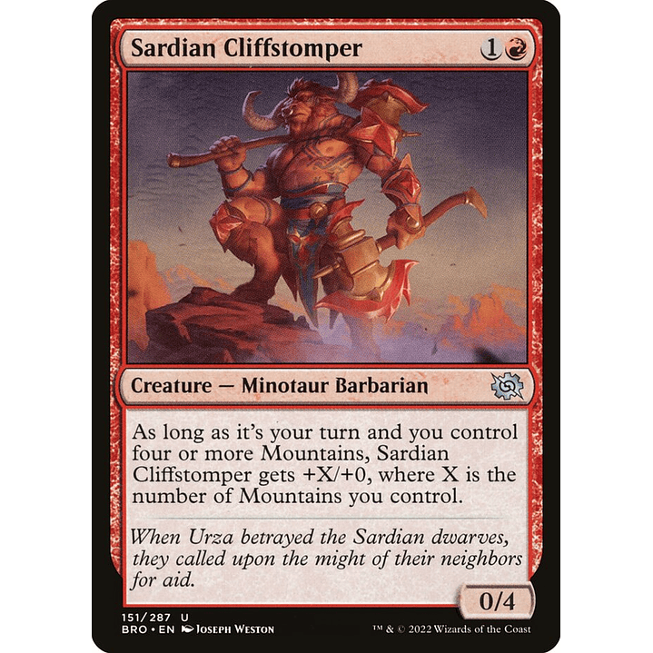 Sardian Cliffstomper (foil) | Inglés | NM | BRO 1