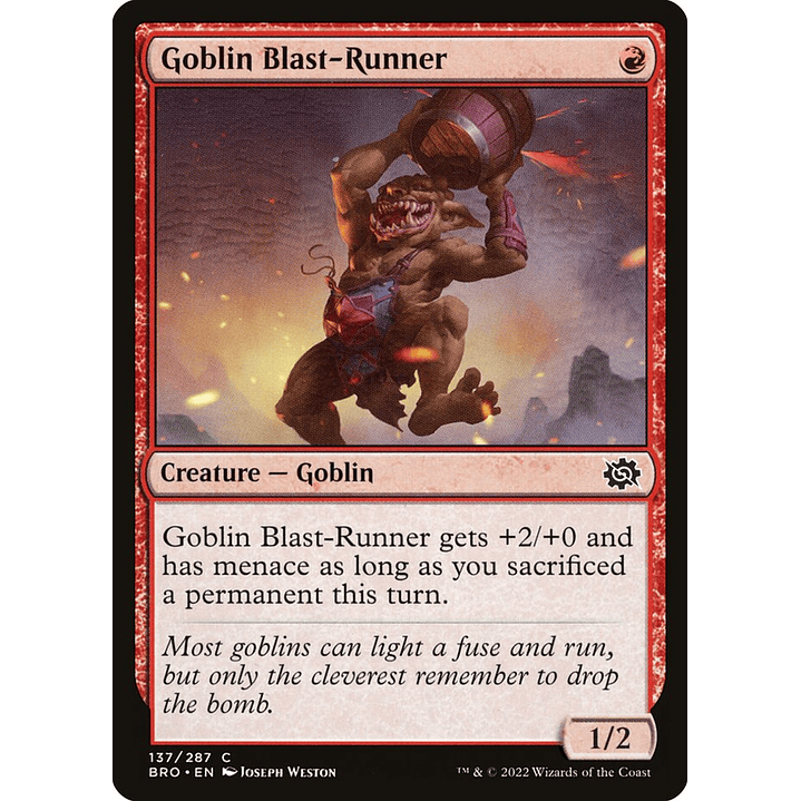 Goblin Blast-Runner (foil) | Inglés | NM | BRO 1
