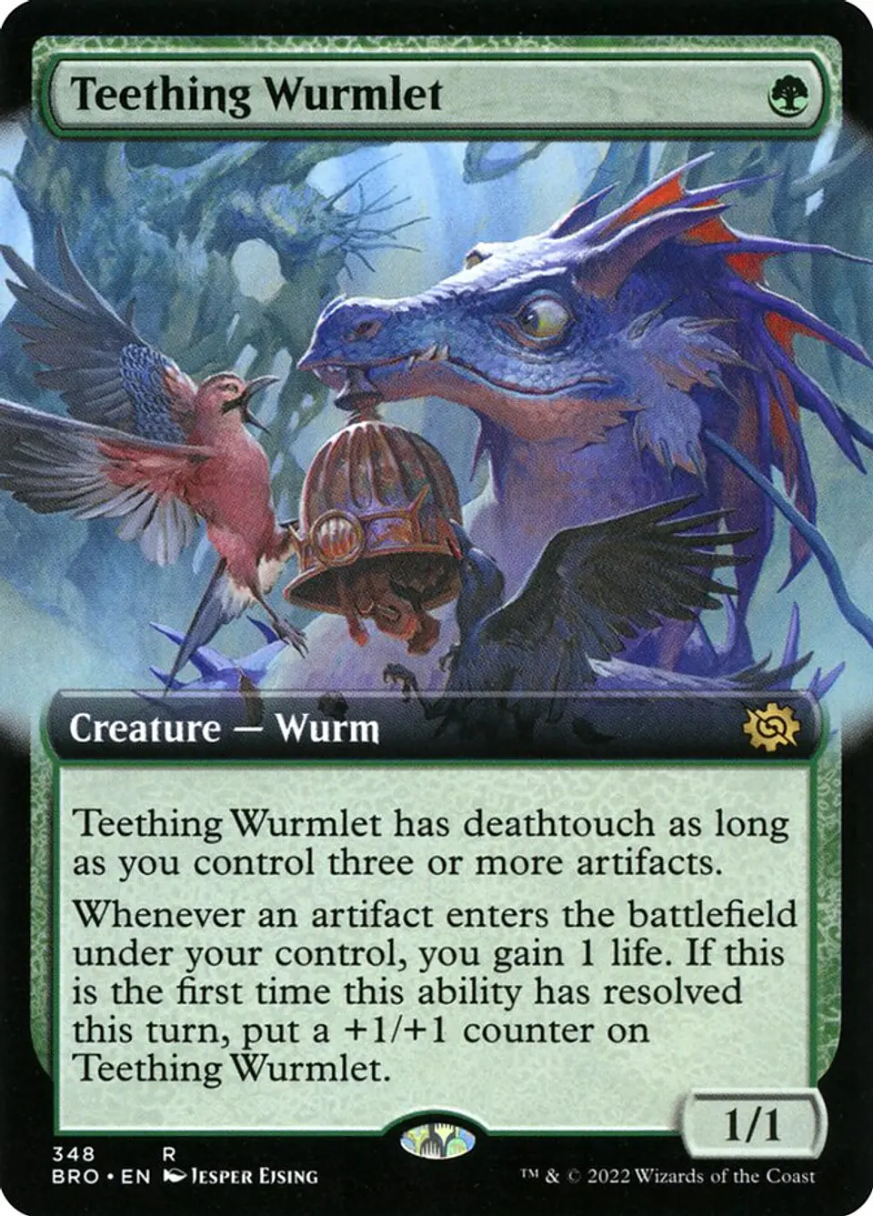 Teething Wurmlet (Extended Art foil) | Inglés | NM | BRO 1